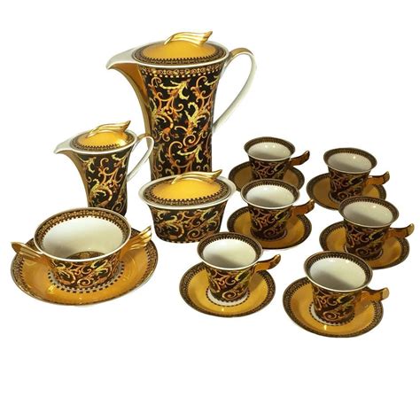 rosenthal versace coffee set|rosenthal Versace tableware.